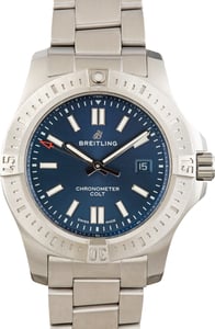 Used Breitling Colt Automatic Blue Dial