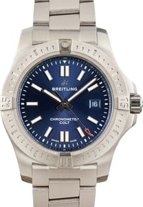 Pre-owned Breitling Colt Blue Dial