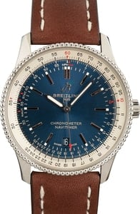 Mens Breitling Navitimer Blue Dial