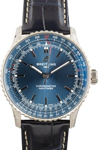 Factory Stickered Breitling Navitimer Automatic 41 Blue Dial