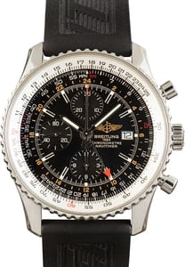 Men's Breitling Navitimer Chronograph GMT 46 Black Dial