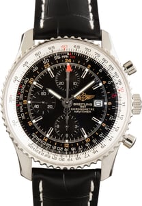 Used Breitling Navitimer 1 Chronograph GMT 46 Black Dial
