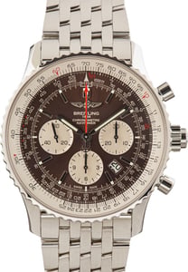 Pre-Owned Navitimer B03 Chronograph Rattrapante 45 Brown Dial