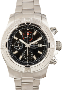 Pre-Owned Breitling Super Avenger Black Chronograph 48
