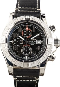 Pre-Owned Breitling Super Avenger II Luminous Black Dial