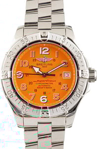 Pre-Owned Breitling Superocean Orange Dial