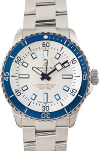 Used Breitling Superocean 42 Luminous White Dial