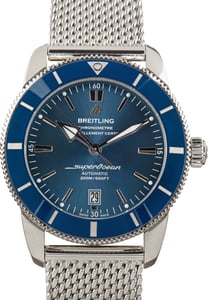 Pre-Owned Blue Dial Breitling Superocean Heritage B20 Automatic 46