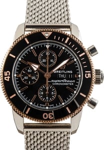 Men's Breitling Superocean Heritage Chronograph 44 Steel & Red Gold