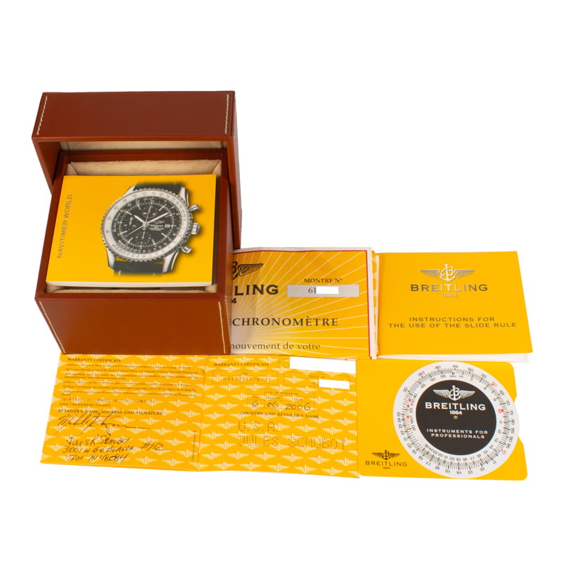 Breitling Navitimer World Chronograph Leather Strap