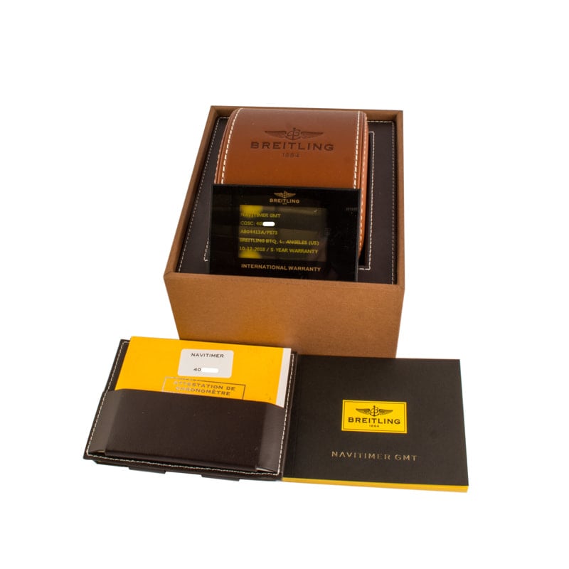 Men's Breitling Navitimer GMT Stainless Steel