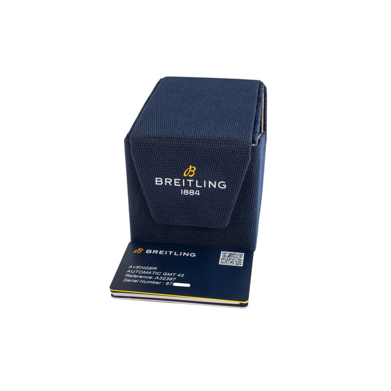 Pre-owned Breitling Avenger Automatic GMT 43 Stainless Steel