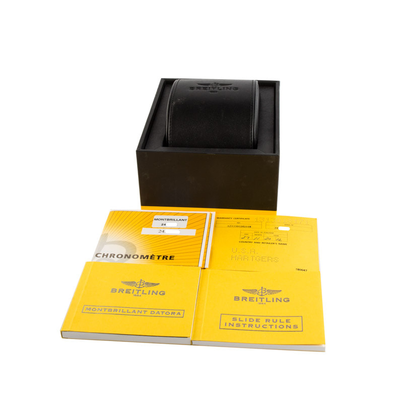 Pre-owned Breitling Navitimer Montbrillant Datora Ref A21330 Stainless Steel