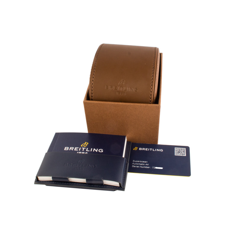 Pre-owned Breitling Superocean 44 Black Dial