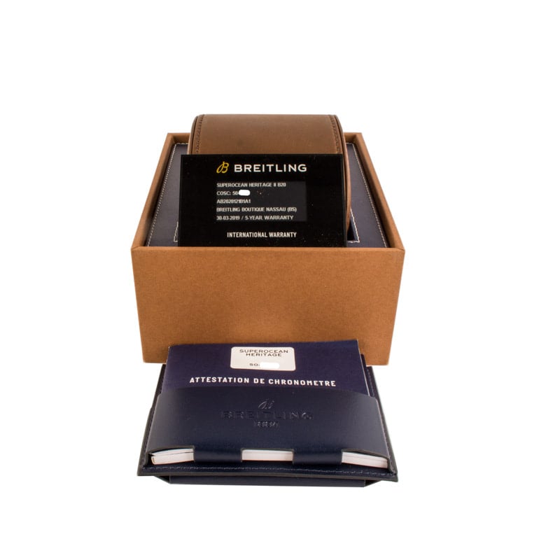 Pre-owned Breitling Superocean Heritage B20 46 Black Index Dial