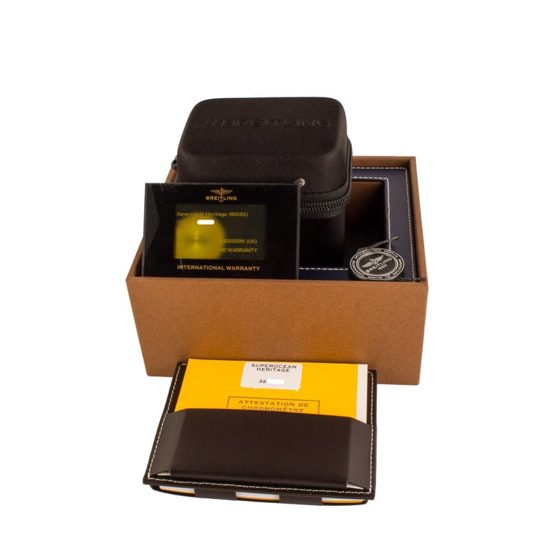 Men's Breitling Superocean Heritage B01 Chronograph 44 Black Dial