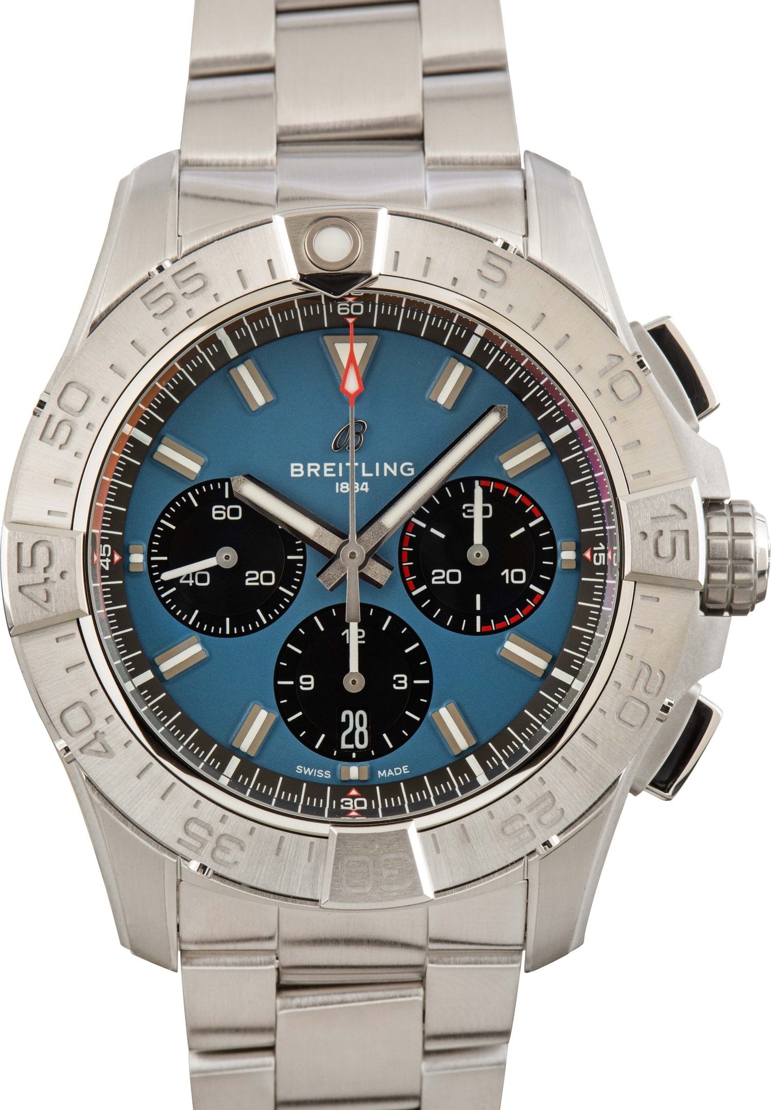 Men's Stainless Breitling Super Avenger II 48mm Chronograph