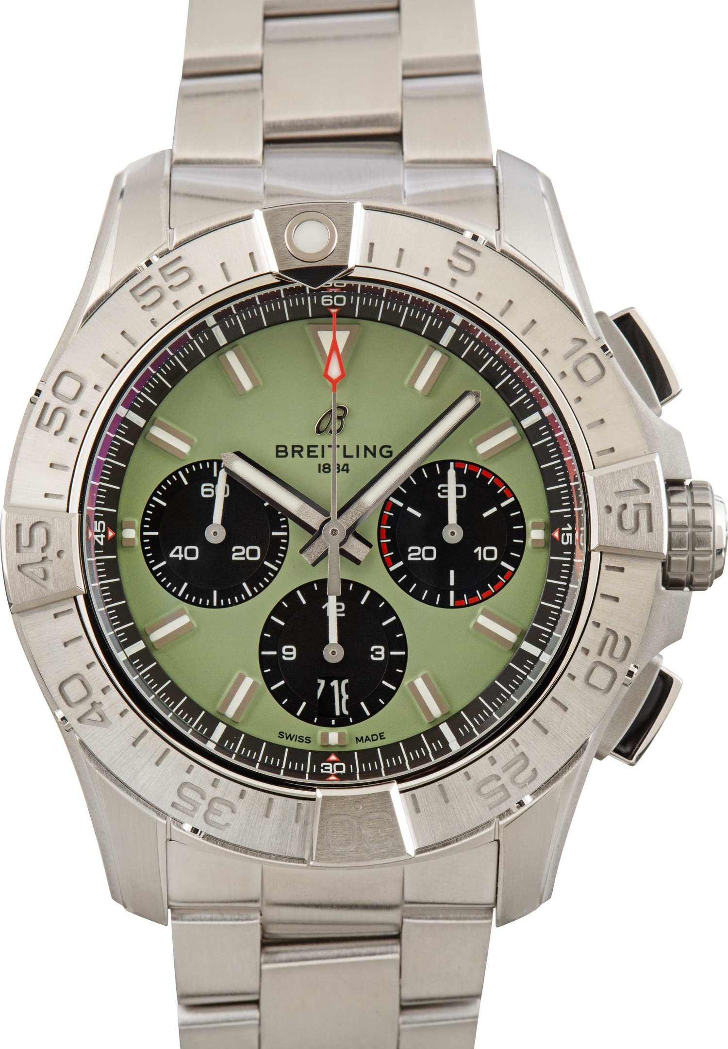 Men's Stainless Breitling Super Avenger II 48mm Chronograph