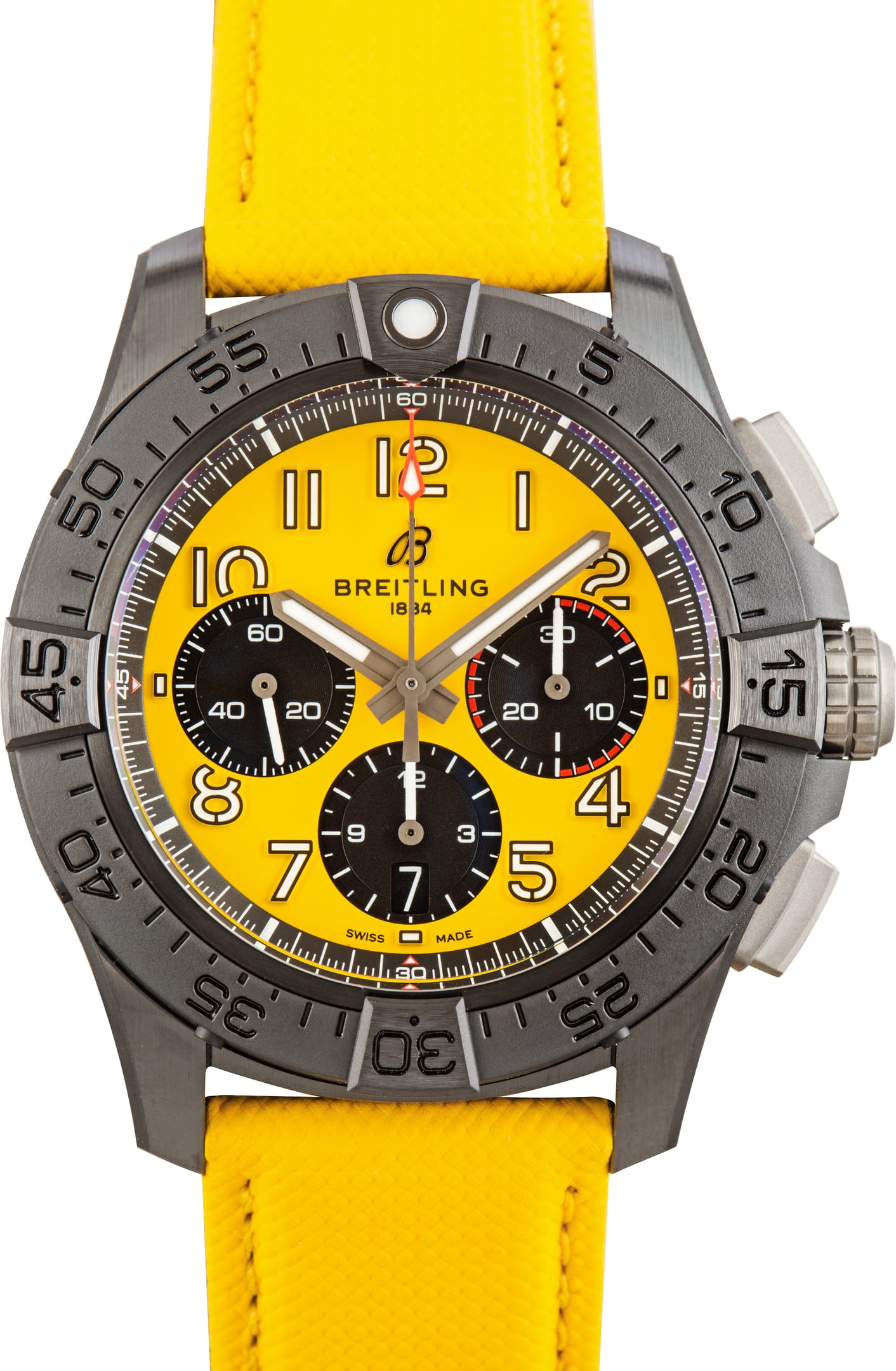 Breitling Avenger B01 Chronograph 44 Night Mission Yellow Dial & Strap