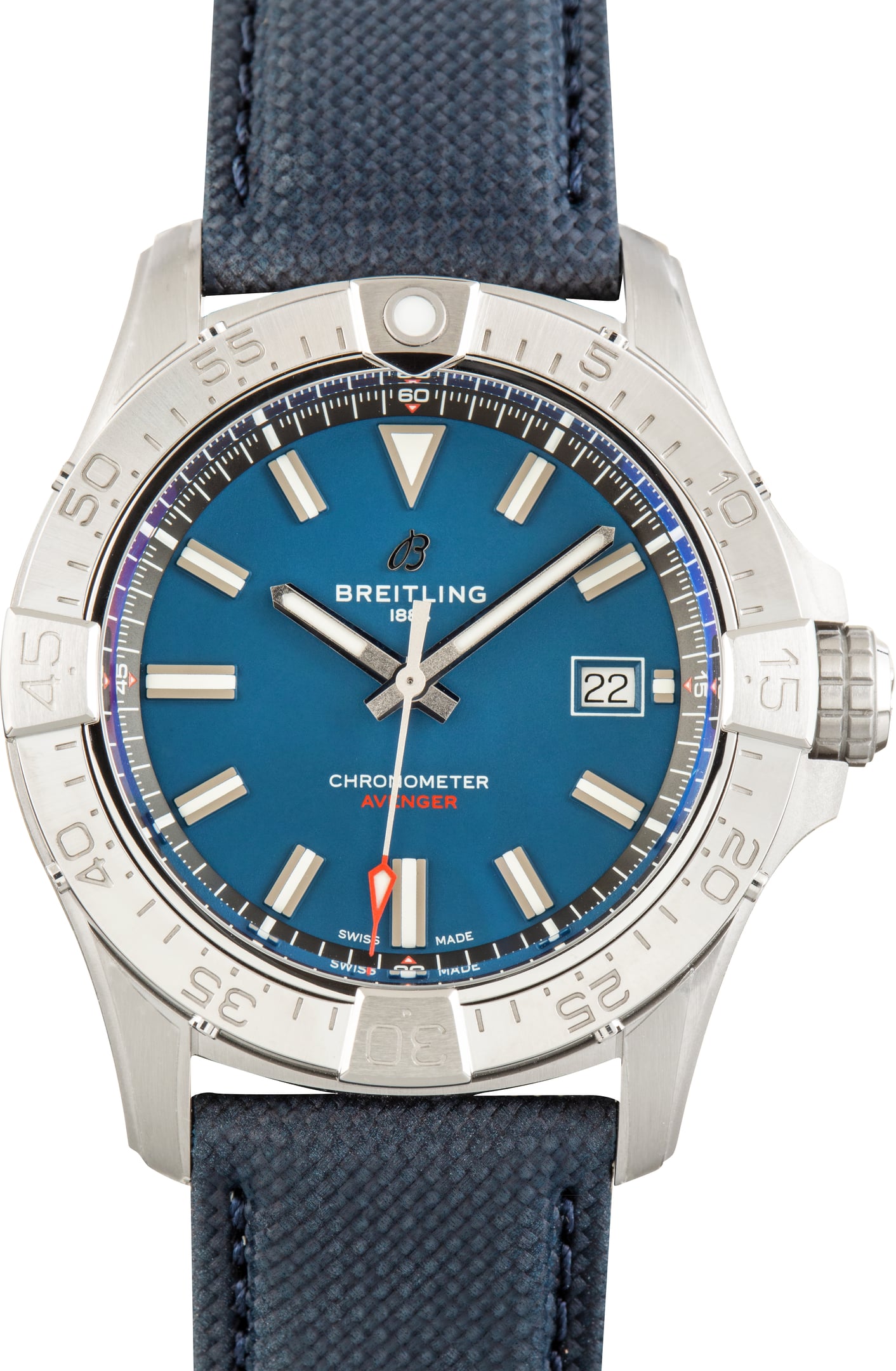 Factory Stickered Breitling Avenger Automatic 42 Blue Dial