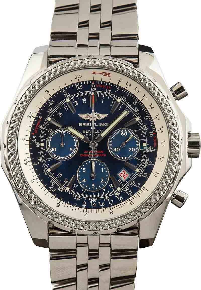 breitling bentley blue face