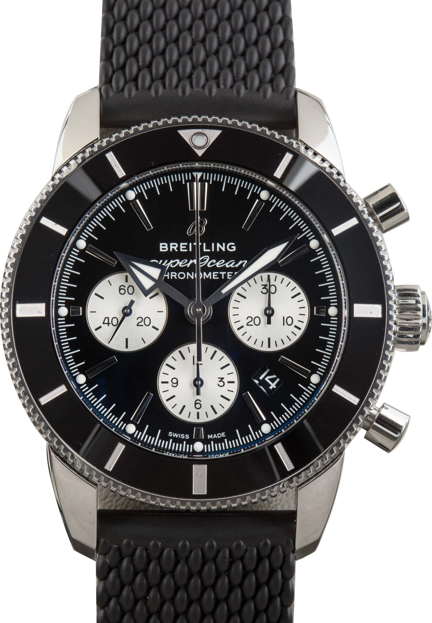 Men's Breitling Superocean Heritage B01 Chronograph 44 Black Dial