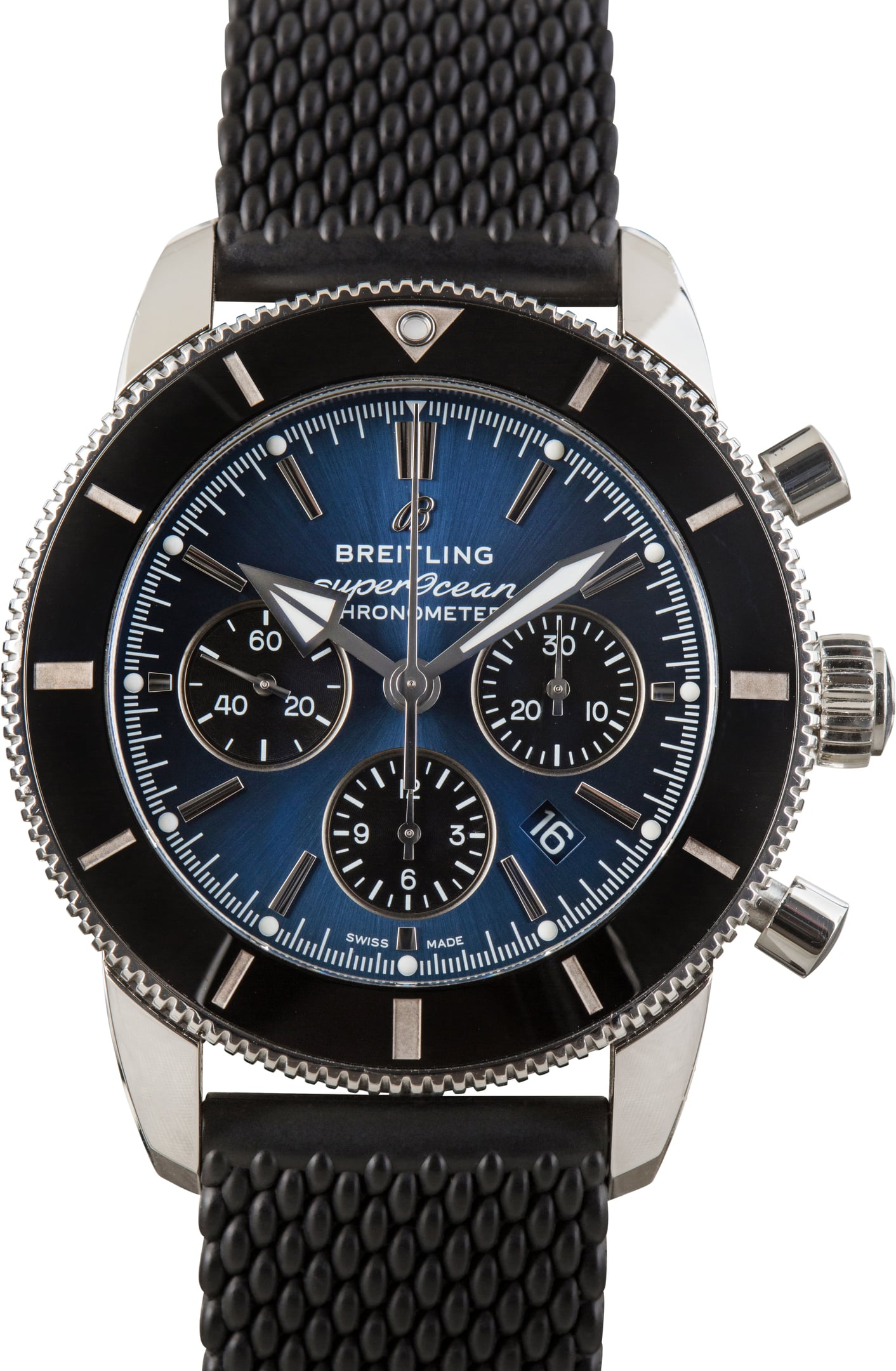 Pre-Owned Breitling Superocean Heritage B01 Chronograph 44 Blue Dial