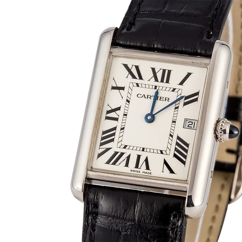 Cartier Tank Louis 18K White Gold