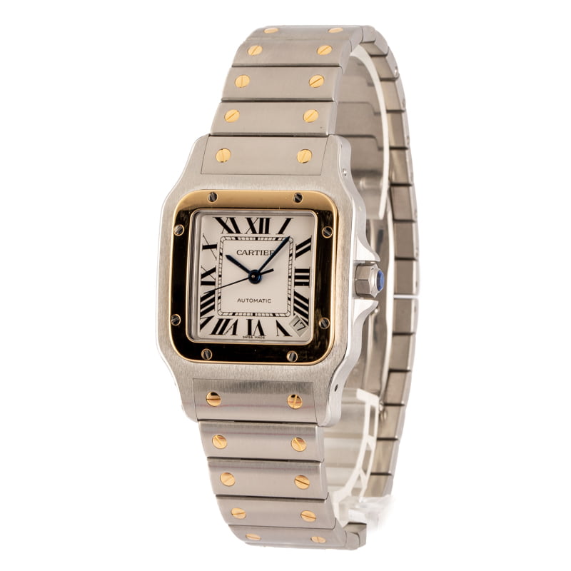 Cartier Santos Galbee Steel & 18k Yellow Gold