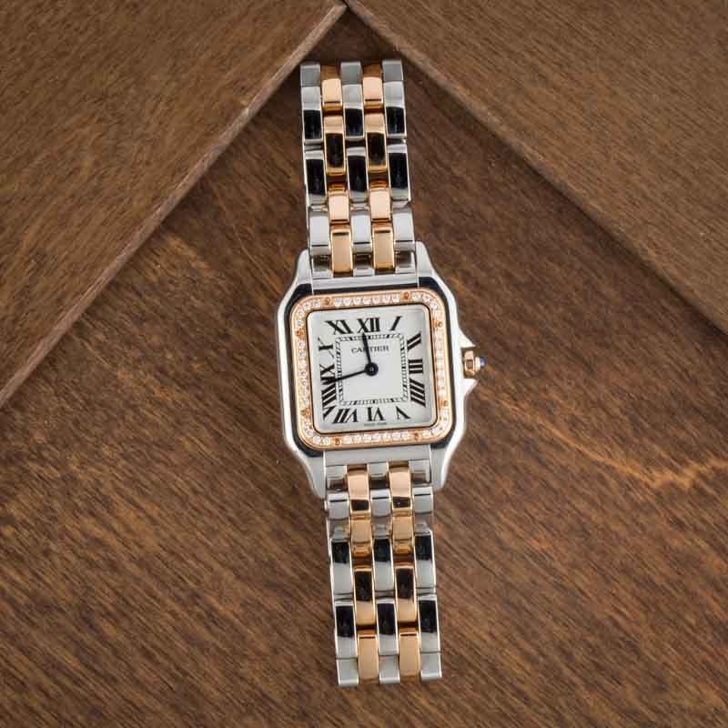 Cartier Panthere W3PN0007 Stainless Steel & Rose Gold