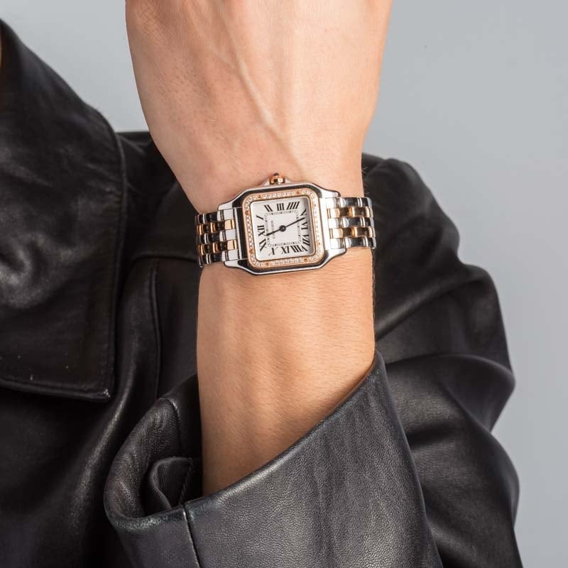 Cartier Panthere W3PN0007 Stainless Steel & Rose Gold