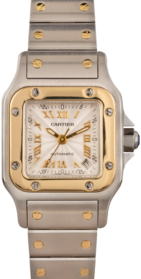 Cartier Santos Galbee Steel & 18k Gold