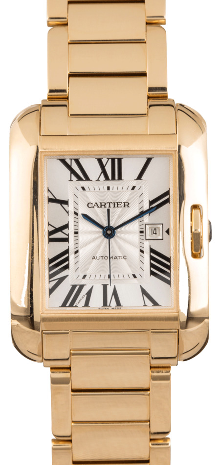 PreOwned Cartier Tank Anglaise W5310018 Yellow Gold