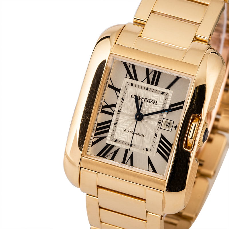 PreOwned Cartier Tank Anglaise W5310018 Yellow Gold