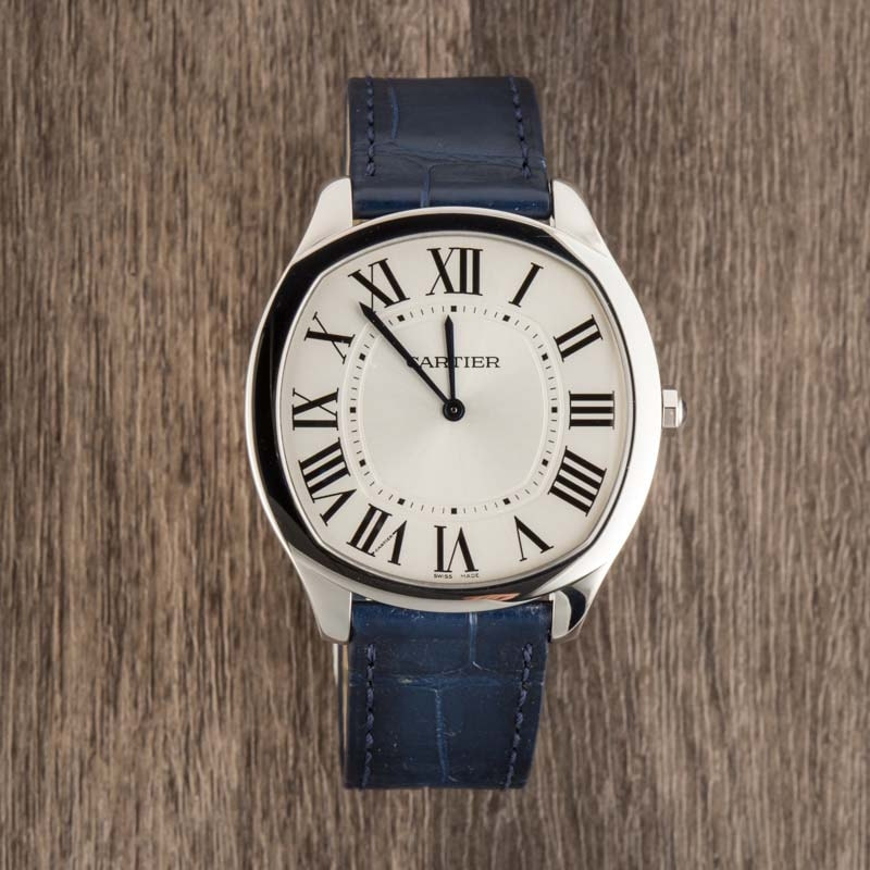 Cartier drive extra flat steel best sale