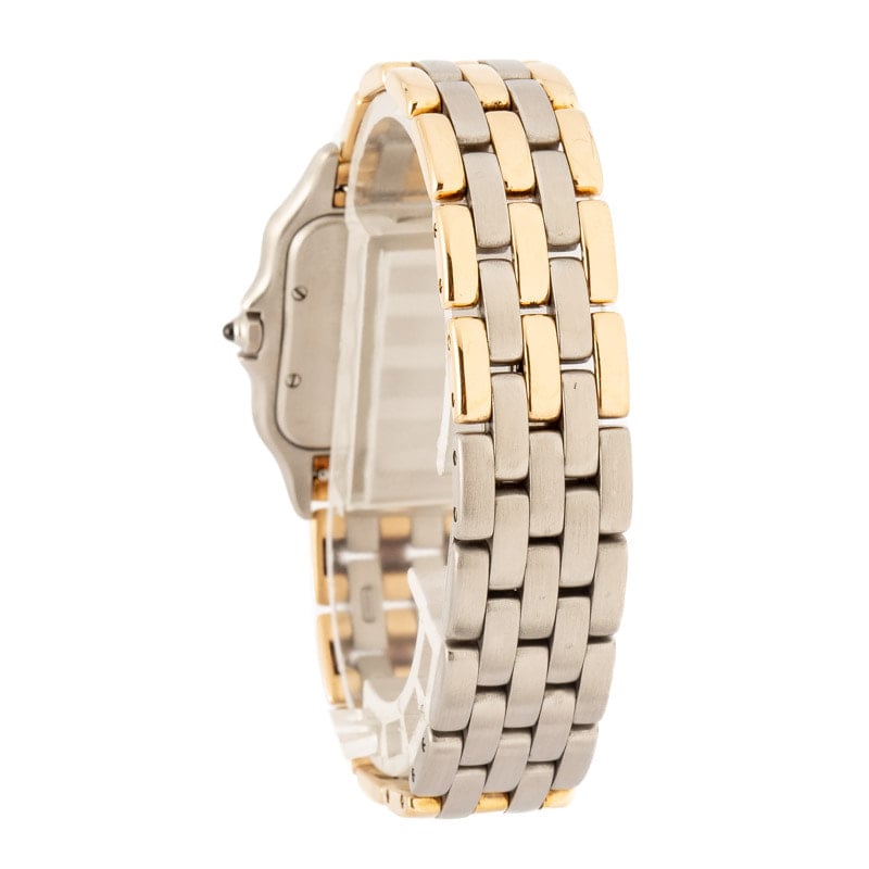 Pre-owned Cartier Panthere W25028B6 Steel & Yellow Gold