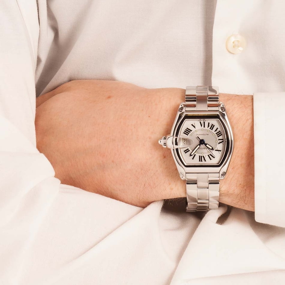 Mens Cartier Roadster Stainless Steel