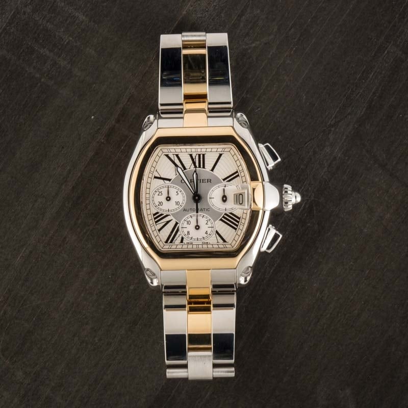 Cartier Roadster Stainless Steel & 18k Yellow Gold