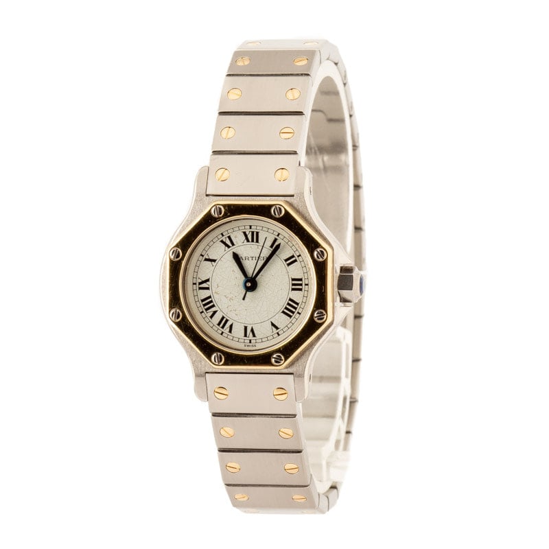 Ladies Cartier Santos Ref 187903 Two Tone