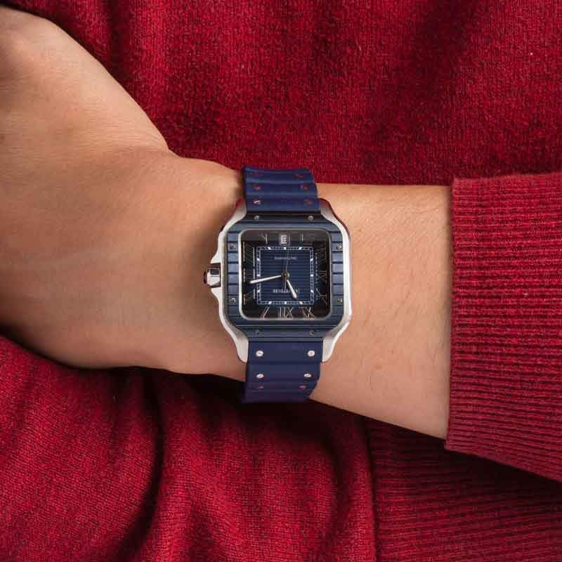 Cartier Santos De Cartier Ref WSSA0048 Blue Dial