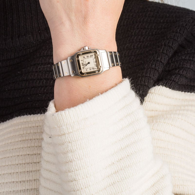 Cartier Santos Galbee Ref W20012C4 Steel & 18k Gold