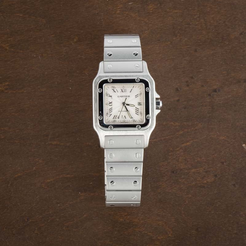 Cartier Santos Galbee W20040D6 Silver Dial