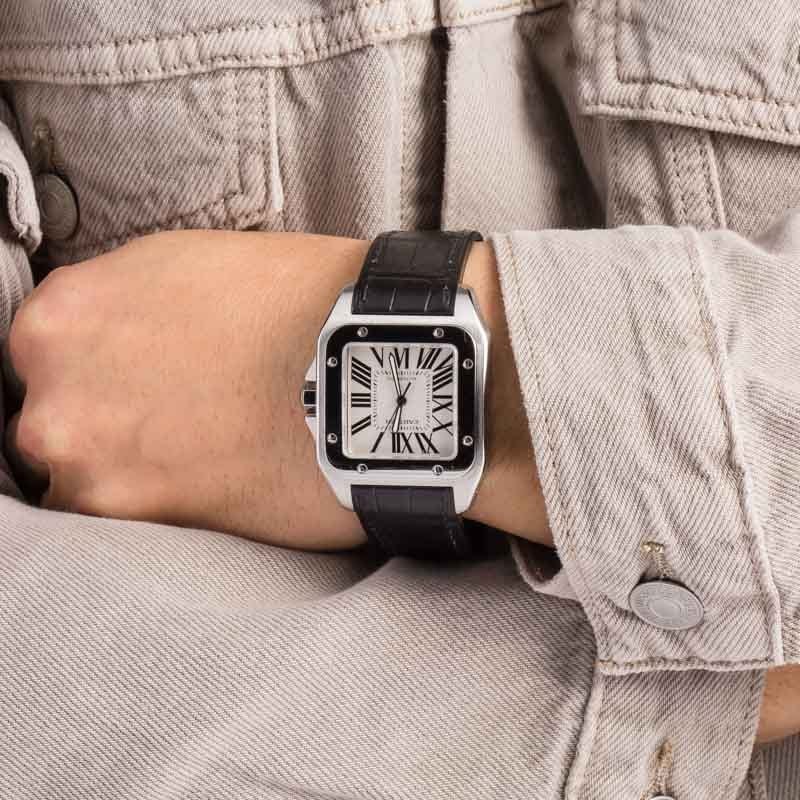 Cartier Santos 100 Ref W20073X8 Stainless Steel