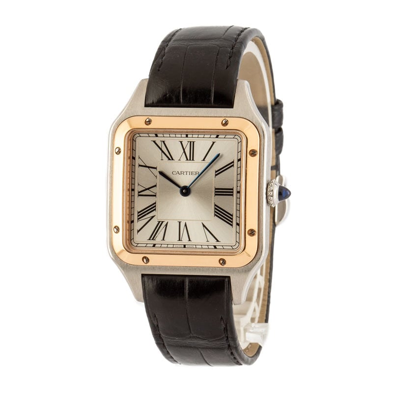 Cartier Santos Dumont Steel & Rose Gold