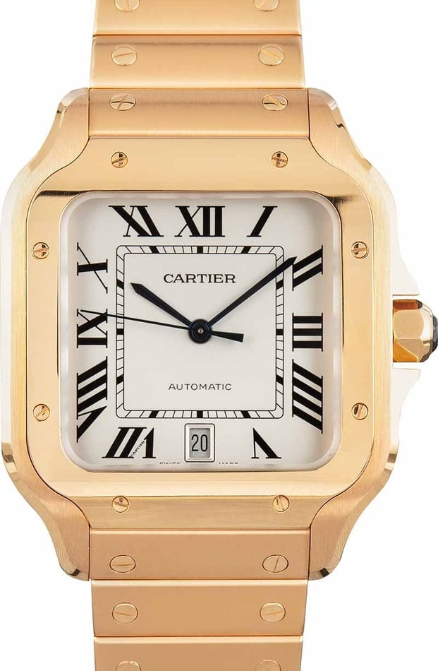 Santos de Cartier 18k Rose Gold