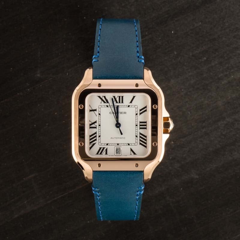 Santos de Cartier 18k Rose Gold