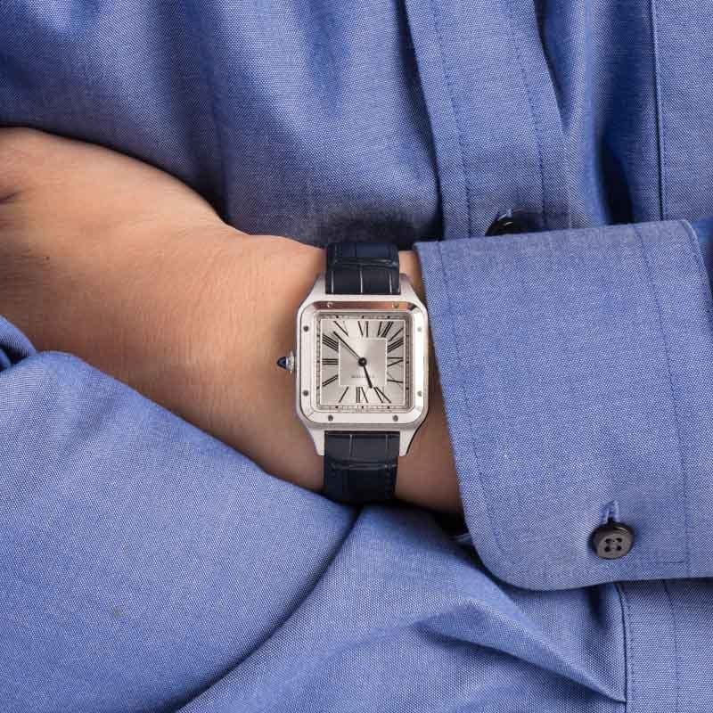 Pre-Owned Cartier Santos Dumont Stainless Steel