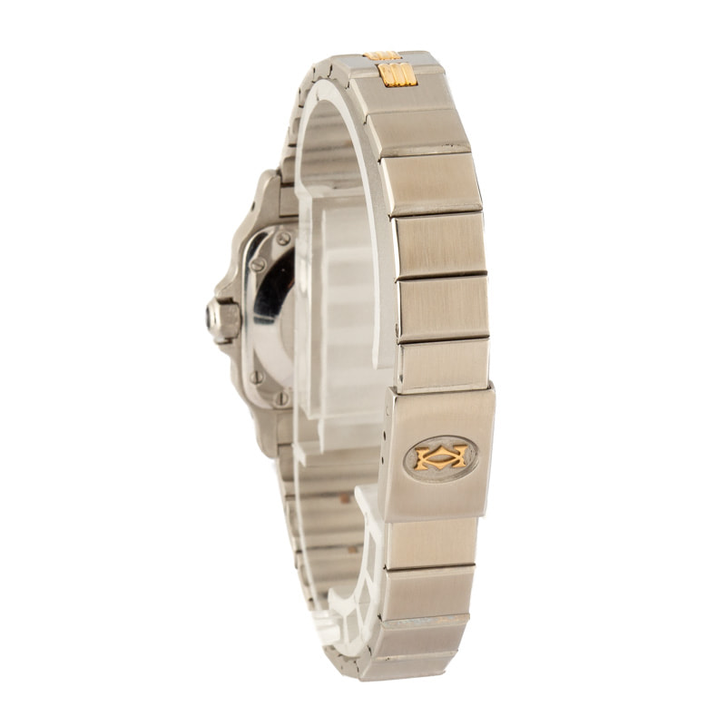 Cartier Santos Galbee Steel & 18k Yellow Gold