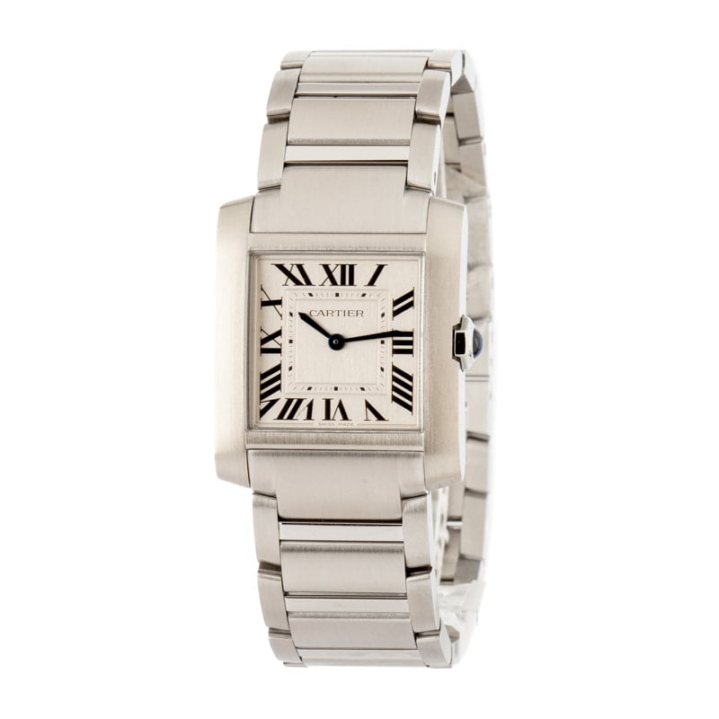 Cartier Tank Francaise WSTA0105 Medium Stainless Steel