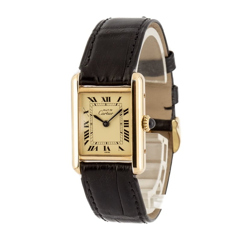 Pre-Owned Cartier Tank Vermeil